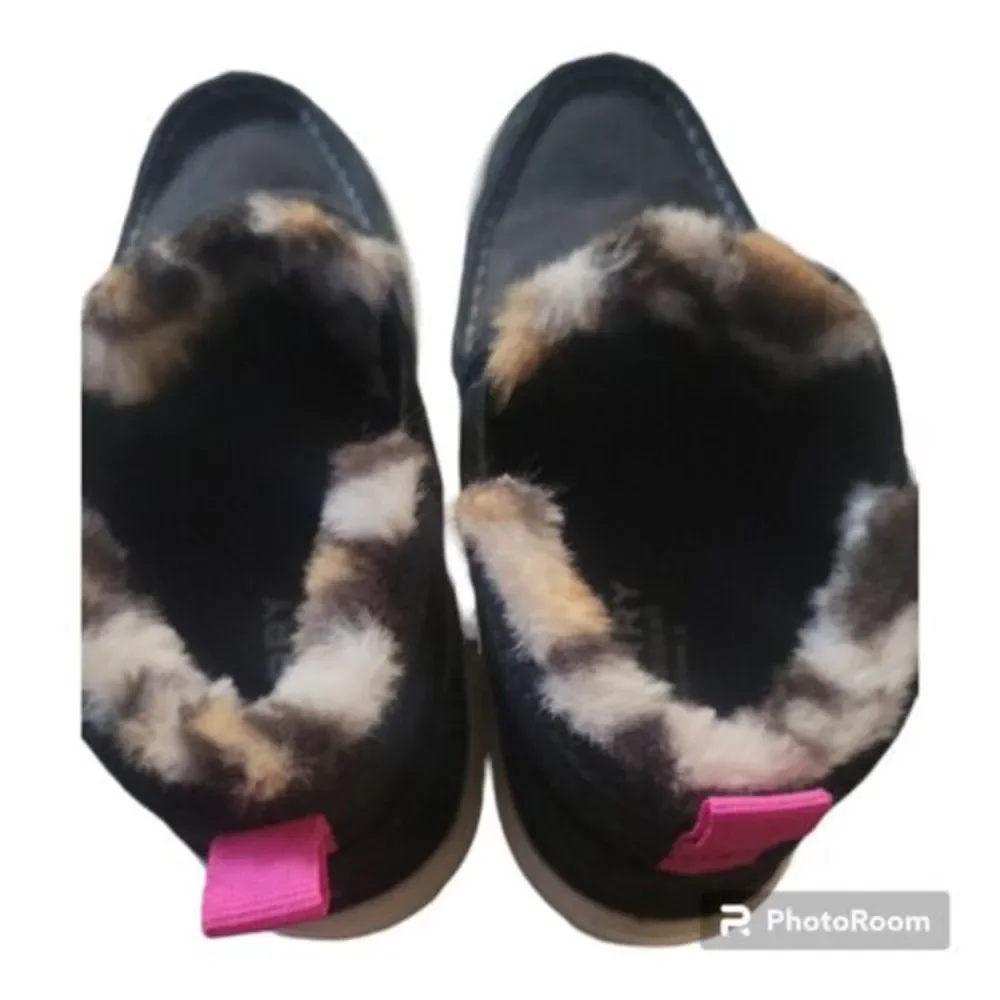 NWOB‎ girls Sperry Salty Cozy MID Ankle Boot, Black Size 3M